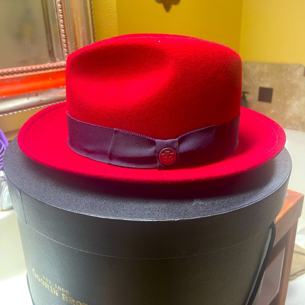 Red Goorin Bros Hat